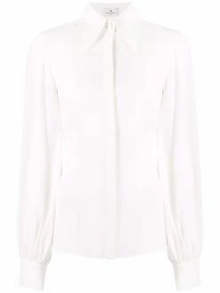 ETRO chemise en soie à manches ballon