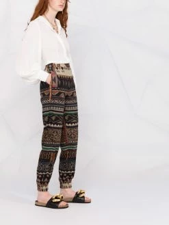 ETRO chemise en soie à manches ballon