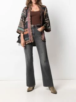 ETRO veste en soie à imprimé patchwork