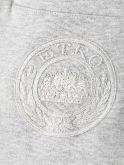 ETRO pantalon de jogging à logo brodé