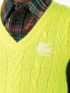 ETRO débardeur en maille à logo brodé