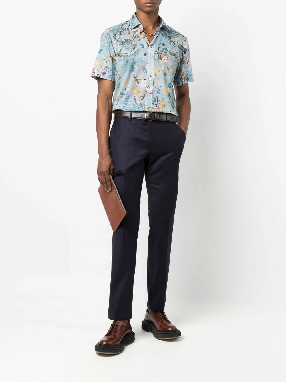ETRO Pantalon droit en laine Qualité Excellente pantalons de costume homme 2 ETRO pantalon droit en laine
