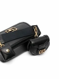 Première Qualité ETRO Sac à bandoulière en cuir à plaque logo sacs à bandoulière & besaces femme 8 ETRO sac à bandoulière en cuir à plaque logo