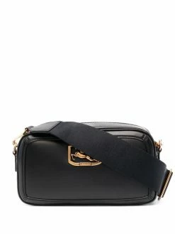 ETRO sac à bandoulière en cuir à plaque logo