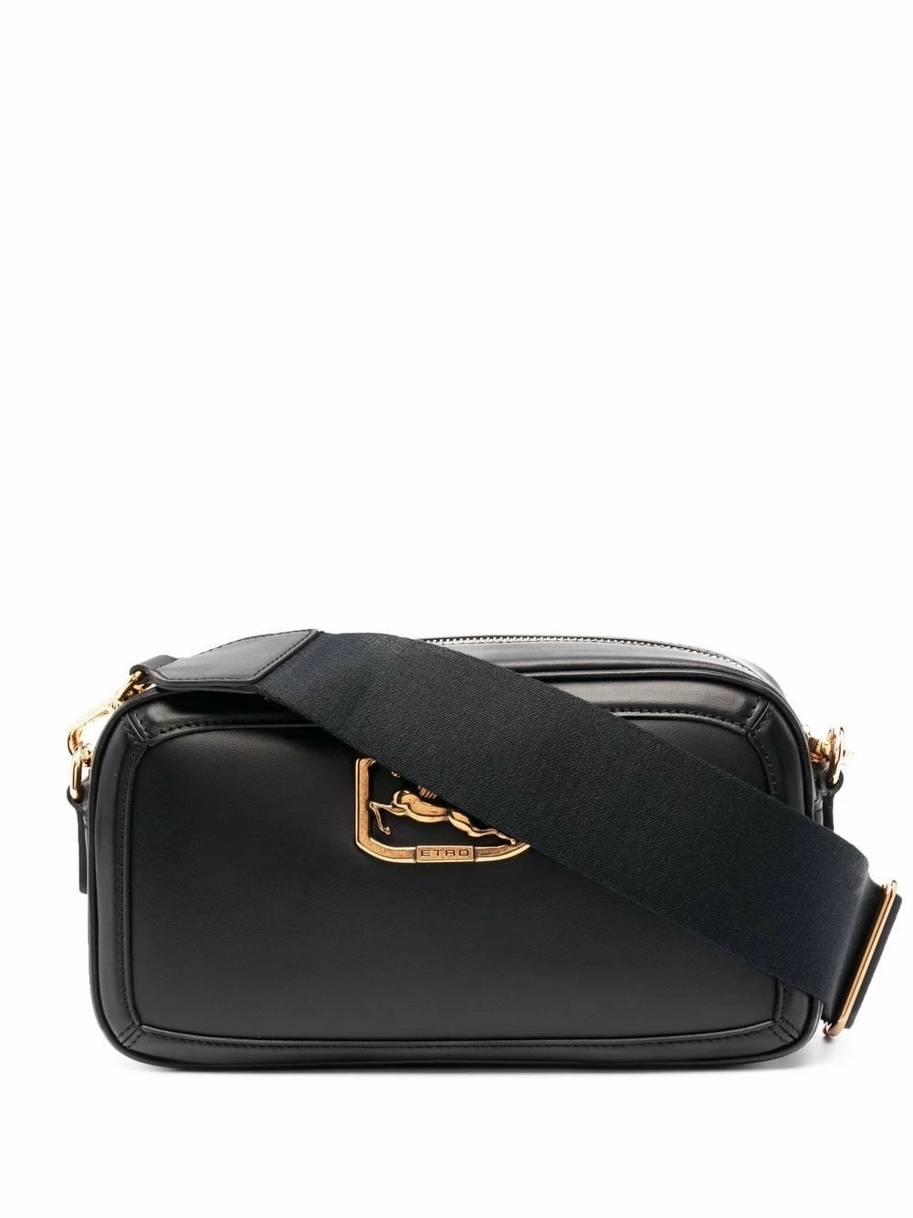 Première Qualité ETRO Sac à bandoulière en cuir à plaque logo sacs à bandoulière & besaces femme 1 ETRO sac à bandoulière en cuir à plaque logo