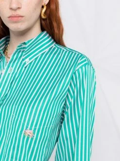 ETRO chemise rayée à logo brodé