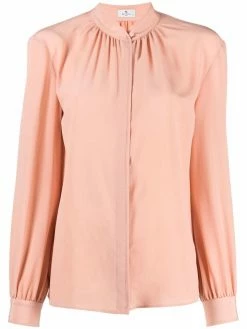 ETRO chemise en soie à col montant