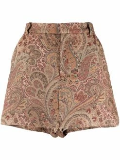 ETRO short taille-haute à motif cachemire