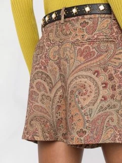 ETRO short taille-haute à motif cachemire