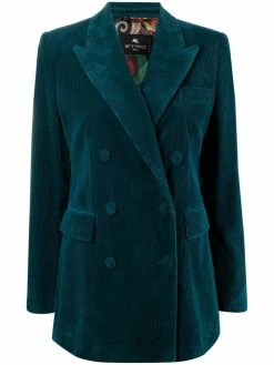ETRO blazer en velours côtelé