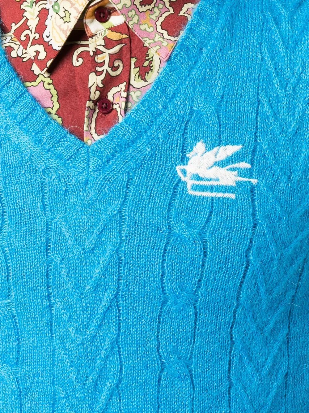 ETRO Discount En Ligne Débardeur en maille à logo brodé pulls homme 5 ETRO débardeur en maille à logo brodé