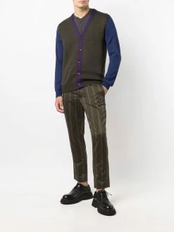 ETRO cardigan à empiècements contrastants