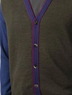 ETRO cardigan à empiècements contrastants
