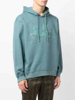 ETRO hoodie à logo brodé