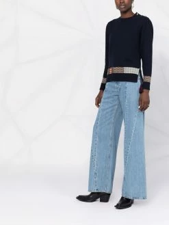 ETRO pull à empiècements contrastants