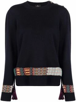 ETRO pull à empiècements contrastants