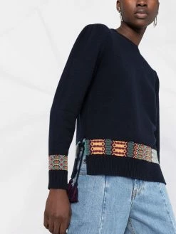 ETRO pull à empiècements contrastants