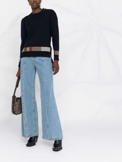 ETRO pull à empiècements contrastants