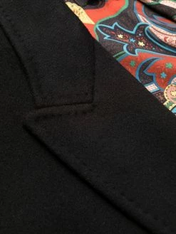 ETRO Prix Usine Manteau croisé en laine manteaux à simple boutonnage femme 14 ETRO manteau croisé en laine