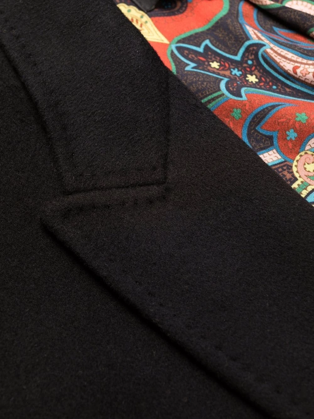 ETRO Prix Usine Manteau croisé en laine manteaux à simple boutonnage femme 7 ETRO manteau croisé en laine