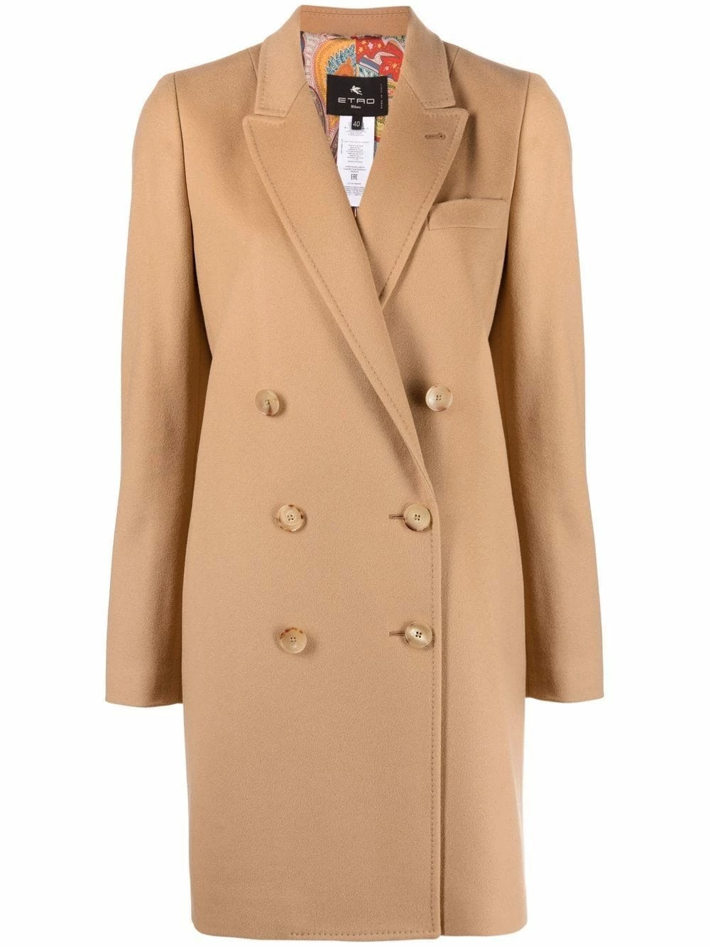 ETRO Manteau à boutonnière croisée Produit de première qualité manteaux croisés & cabans femme 1 ETRO manteau à boutonnière croisée