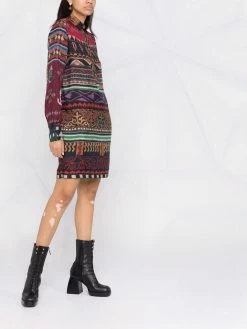 ETRO robe à imprimé géométrique
