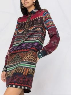 ETRO robe à imprimé géométrique