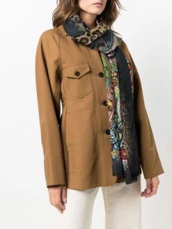 ETRO écharpe à imprimé léopard