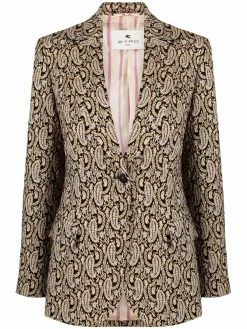 ETRO blazer à motif cachemire