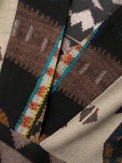 ETRO robe mi-longue à motif en jacquard