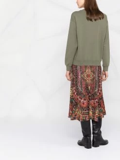 ETRO jupe nervurée à motif cachemire