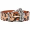 ETRO ceinture en cuir à imprimé léopard