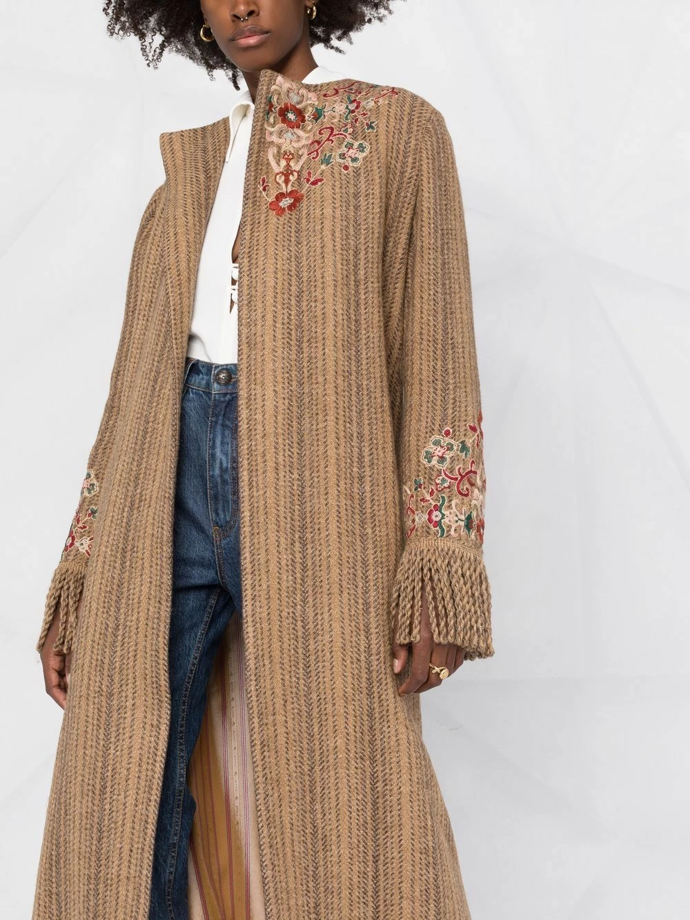 Prix Allégé ETRO Manteau long à broderies manteaux oversize femme 5 ETRO manteau long à broderies