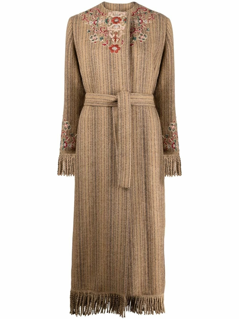 Prix Allégé ETRO Manteau long à broderies manteaux oversize femme 1 ETRO manteau long à broderies