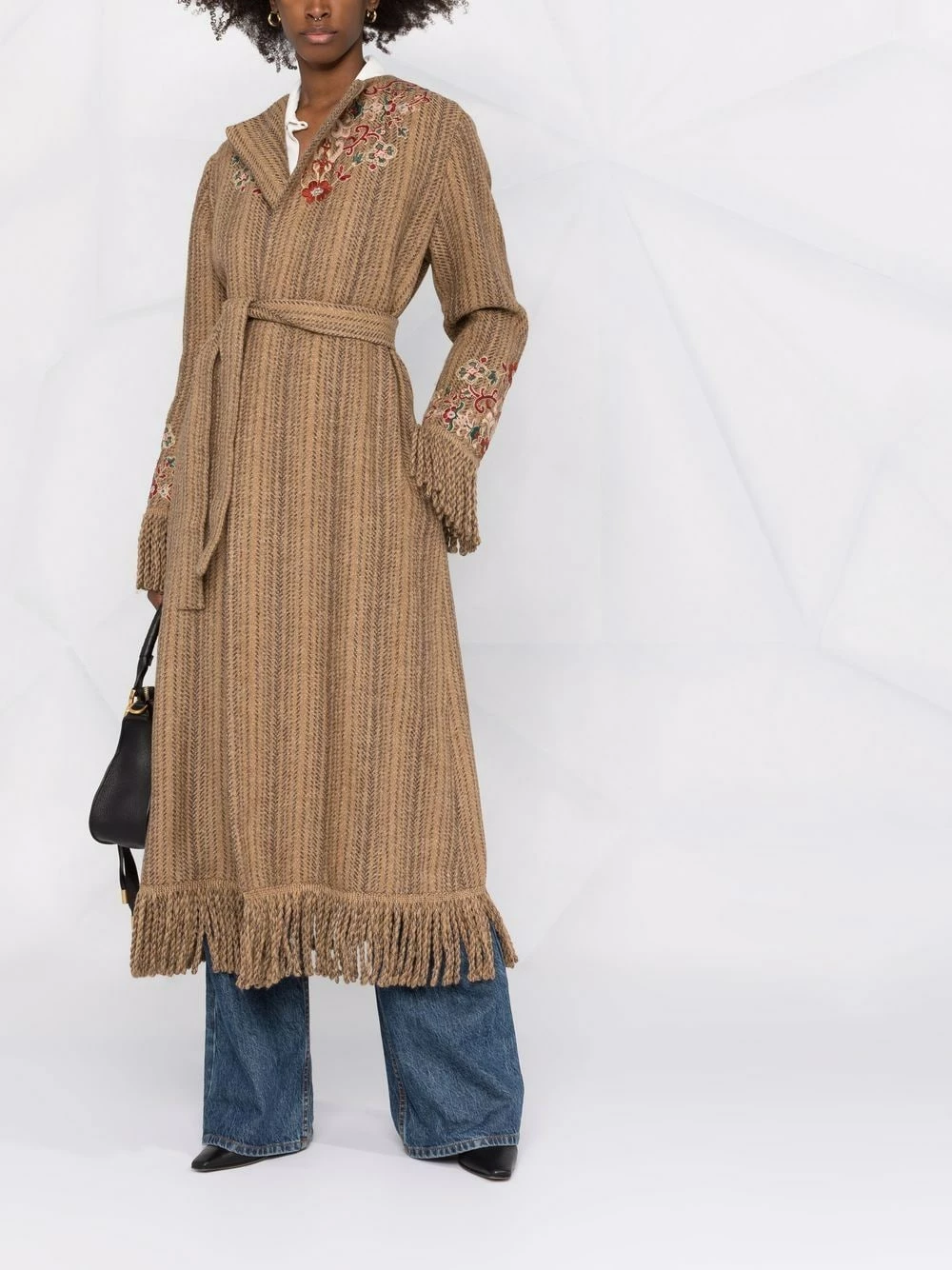 Prix Allégé ETRO Manteau long à broderies manteaux oversize femme 2 ETRO manteau long à broderies