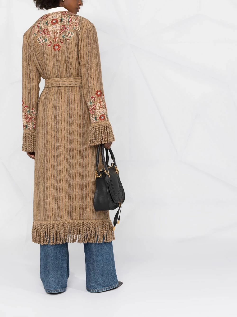 Prix Allégé ETRO Manteau long à broderies manteaux oversize femme 4 ETRO manteau long à broderies