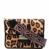 ETRO sac à bandoulière en cuir à imprimé léopard