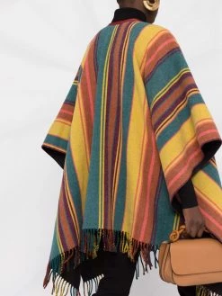 ETRO cape Mantel à rayures