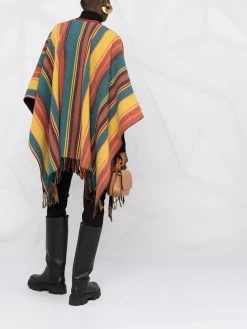 ETRO cape Mantel à rayures