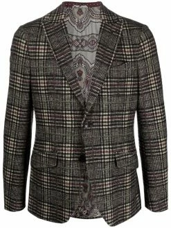ETRO blazer à carreaux