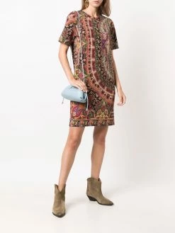 ETRO robe courte à motif cachemire