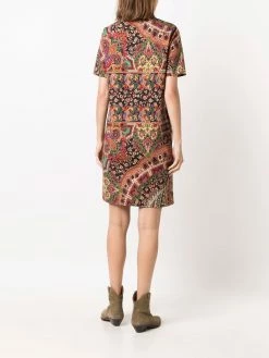 ETRO robe courte à motif cachemire