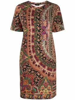 ETRO robe courte à motif cachemire