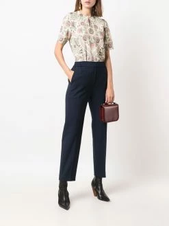 ETRO pantalon slim à taille haute