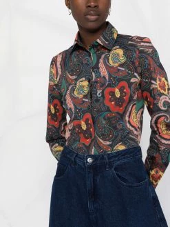 ETRO chemise à imprimé cachemire