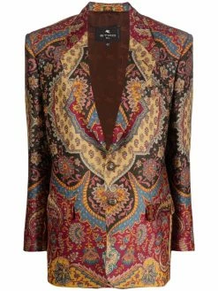 ETRO blazer à motif cachemire