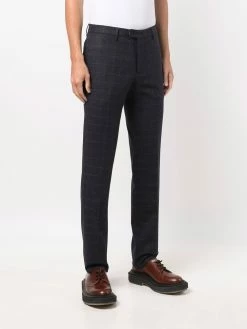 ETRO pantalon slim à carreaux vichy
