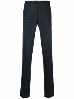 ETRO pantalon slim à carreaux vichy