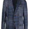 ETRO blazer droit à carreaux multiples