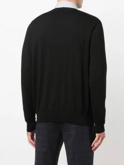 ETRO pull en laine à logo brodé